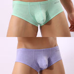 2 Pack Men's U-Pouch Casual Solid Trunks