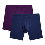 2 Pack Long Boxer Briefs with Separate Pouch