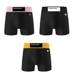 3 Pack Men's Anti-Chafing High-Rise Cotton Sport Supportive Fit Soft Trunks