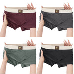 4 Pack Men's Light-Luxury Loose Fit Breathable & Comfortable Trunks