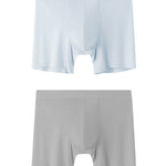 2 Pack Men's Anti-Chafing Mid-Rise Breathable Soft Boxer Briefs