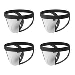 4-pack Men's Ice Silk Quick-Dry Breathable Mesh Jockstrap