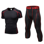 Men's PRO Compression Stretch Fit Quick-Dry Training Lightweight Tops & Tights