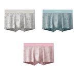 3 Pack Men's Printed Breathable Ultra-Soft Cotton Trunks