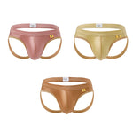 3 Pack Men's Solid Color Cooling Airflow Luxury Soft Touch Jockstraps
