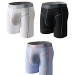 3 Pack Men's Mid-Rise Sporty Cut Full Coverage Anti-Chafing Odor-Control Midway Briefs