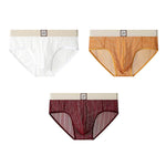 3 Pack Men's High-Stretch Mid-Rise Mesh Comfy & Breathable Briefs