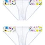 2 Pack Men's Low-Rise Seamless Breathable Briefs