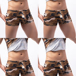 4-pack Men's Low-rise U-pouch Camouflage Boxer Briefs