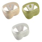 3 Pack Men's Soft Cotton Blend Waffle Briefs with Separate Pouch and High-Leg Cut