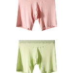 2 Pack Men's Ultra-Soft Mid-Rise High-Stretch Printed Boxers Briefs