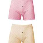 2 Pack Men's Workout Ready Built to Prevent Chafing Ice Silk Boxer Briefs