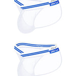 2-pack Men's Sexy Semi-transparent Mesh Briefs
