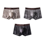3 Pack Men’s Star Print Tie Dye Antibacterial Ice Silk Breathable Trunks