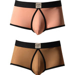 2 Pack Men’s Soft & Breathable Trunks with Supportive Pouch