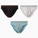 3 Pack Men's Sexy Large Pouch Breathable Comfortable Cotton Briefs