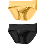 2 Pack Men's Ultra-Soft Fabric Stretch Fit Supportive Pouch Breathable Briefs