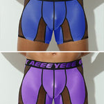 2 Pack Men's Workout Anti-Chafing Quick-Dry & Breathable Mesh Stretch Boxer Briefs