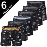 6 Pack Men's Casual Comfort Versatile & Stylish Trendy Prints Boxer Briefs
