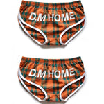 2 Pack Men's Loose Aloha Cotton Plaid Home Pants