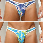 2 Pack Men's U-Pouch Low-Rise Thong