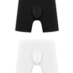 2 Pack Men's Quick-Dry Supportive Pouch Anti-Chafing Sport Midway Briefs
