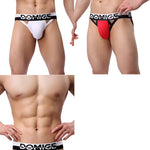 3 Pack Men's Skin-Friendly Lightweight & Airy Large Pouch Chafe-Free Jockstrap