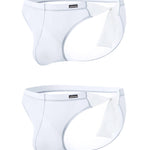 2 Pack Men's Nylon Ultra-Thin Breathable Semi-Transparent Sexy Briefs