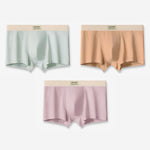 3 Pack Men's Cotton Mid-Rise Breathable Sports Tights Men's Boxer Briefs