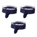 3 Pack Men's Sexy Ultra-Thin Supportive Pouch Breathable Stretch Fit Trunks