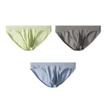 3 Pack Men's Seamless Comfort Jacquard Soft Touch Cooling Briefs