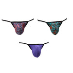 3 Pack Men's Low-Rise Sexy Lightweight & Airy Sporty Cut Anti-Chafing Strings