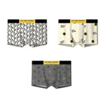 3 Pack Men's Ultra-Soft Cotton Antibacterial Odor-Control Trunks