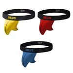 3 Pack Men's Cotton Thongs with Support Pouch