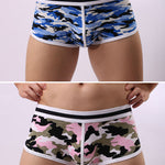 2 Pack Men's Ultra-Soft Bold Prints Sporty Cut Anti-Chafing Snug Fit Trunks