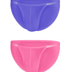 Sexy Spliced Transparent Belt Bikini For Men