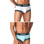 2 Pack Men's Supportive Pouch Low-Rise Trunks