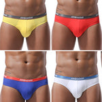 4 Pack Men’s Stylish 3D U Convex Pouch Briefs