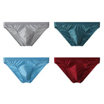 4 Pack Men's Skin-Friendly Cooling Touch Comfy Waistband Briefs
