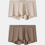 2 Pack Men's Ultra-Soft Cotton Antibacterial Seamless Comfort Trunks