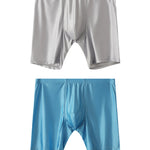 2 Pack Men's Second-Skin Feel Smooth Touch Anti-Chafing Boxer Briefs