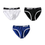 3 Pack Men's Low-Rise Cotton Briefs