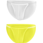 Sexy Spliced Transparent Belt Bikini For Men