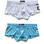 2-pack Men's Solid Color Comfortable Button-down Trunks