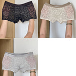 3 Pack Men's Ice Silk Breathable Lightweight 10A Antibacterial Lace Trunks