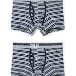 2 Pack European Luxury Brand Personalized Striped Men's Underwear