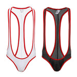 2 Pack Men's Mesh Breathable Quick Dry Tight Activewear Tops