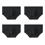 4 Pack Men's Large Pouch Separation Ice Silk Briefs