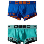 2 Pack Men's Ultra-Soft High-Stretch Cotton Shaping Trunks