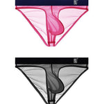 Men's Ultra-Soft Seamless Nylon Briefs Breathable Cooling Fit
